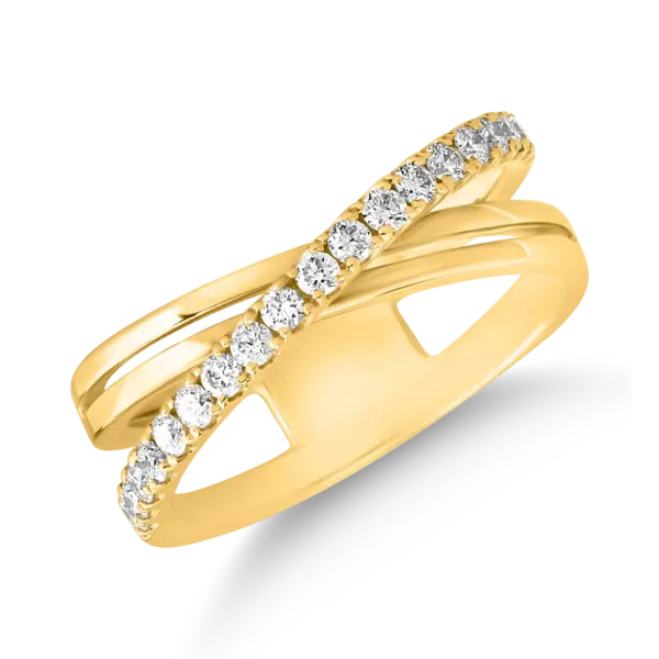 Inel din aur galben cu diamante de 0.47ct