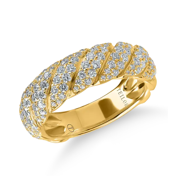 Inel din aur galben cu diamante de 1ct