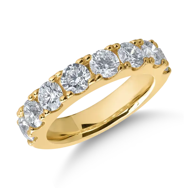 Inel din aur galben cu diamante de 2ct