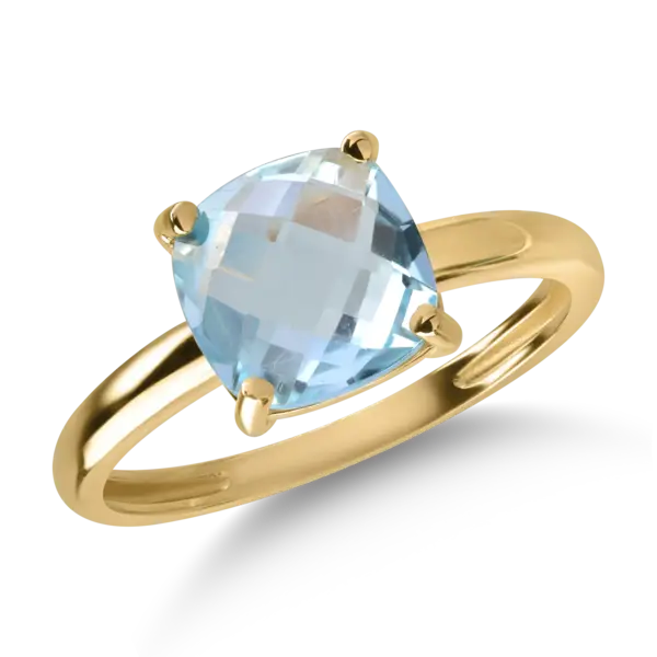 Inel din aur galben cu topaz de 2.5ct
