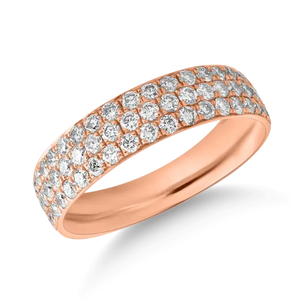 Inel din aur roz cu diamante de 0.92ct