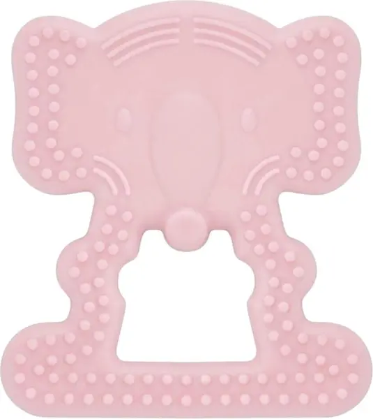 Inel gingival BabyJem - Elephant, Pink