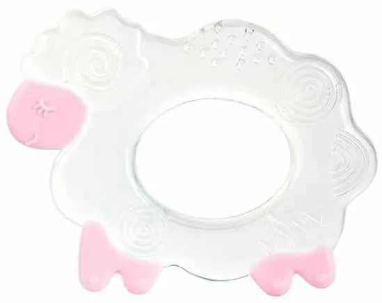 Inel gingival din silicon Canpol - Sheep, roz