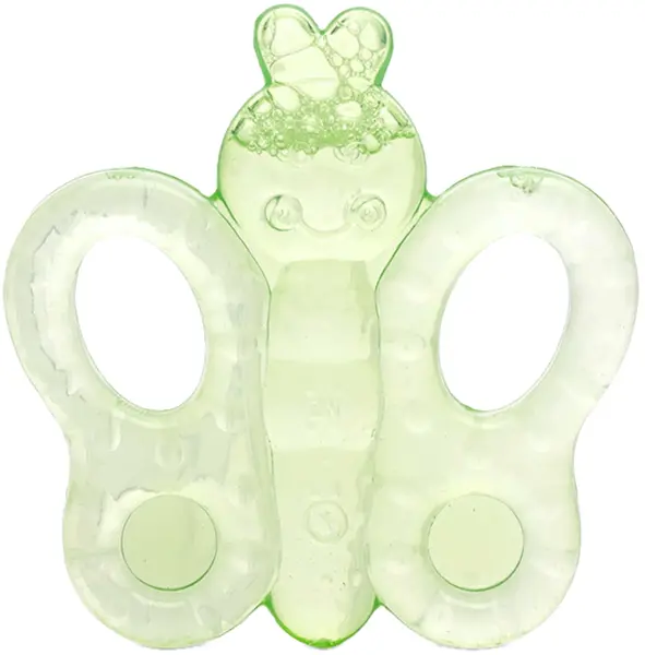 Inel gingival Lorelli Baby Care - Fluture, Fresh green