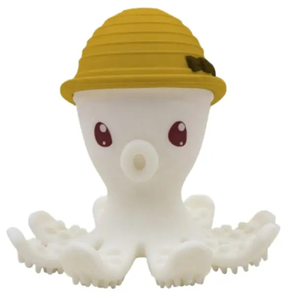 Inel gingival - Ollie Octopus - Curry | Mombella