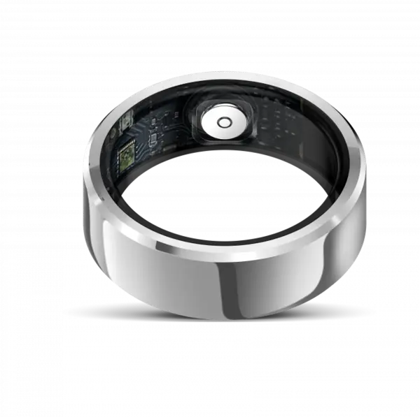 Inel iSEN R6 Smart Ring Silver, HR, SpO2, Temperatura, Monitorizare somn, Multi Sport, Aplicatie dedicata: ECTRI, 18mAh, IP68