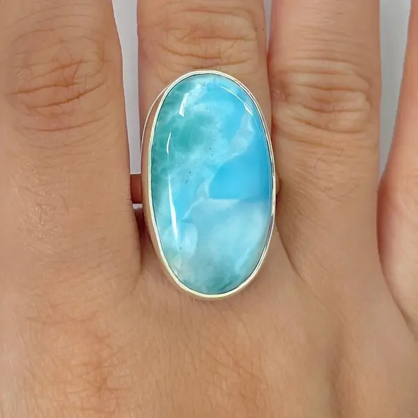 Inel larimar din argint | Model 14