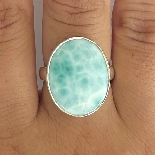 Inel larimar din argint | Model 15