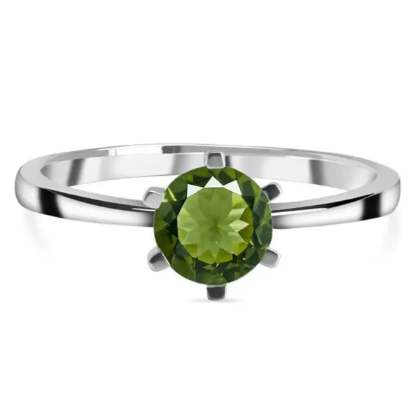 Inel moldavit din argint Round 6 mm