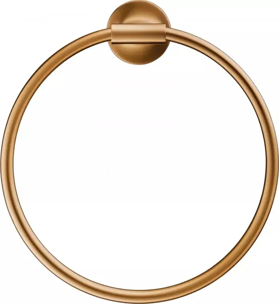 Inel prosop Duravit Stack T 0099470400, pe perete, 210 mm, metal, Bronz mat