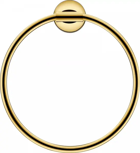 Inel prosop Duravit Starck T 0099473400, montare pe perete, 210 mm, Auriu lucios