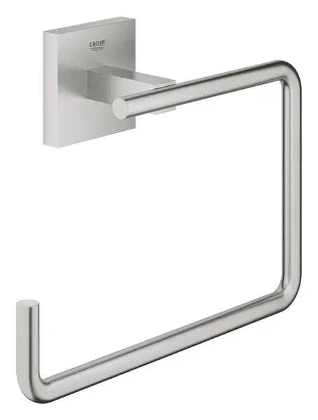 Inel prosop Grohe Start Cube, 190mm, montare pe perete, super steel, crom mat