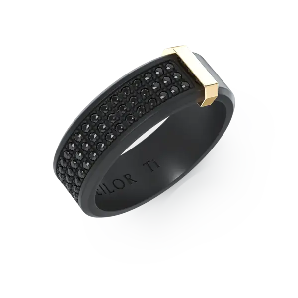 Inel Skyline Bold Black