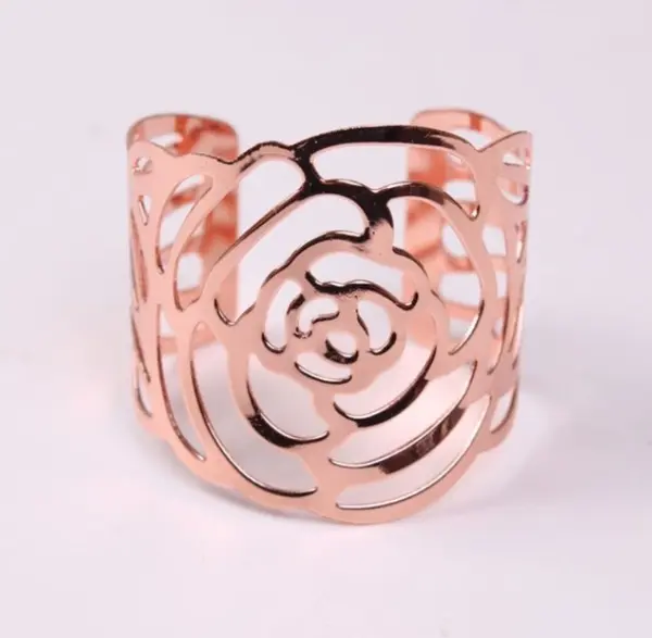 Inele de șervețel Morello - Copper Rose, 6 buc.