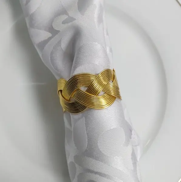 Inele de șervețel Morello - Infinity Gold, 6 buc.