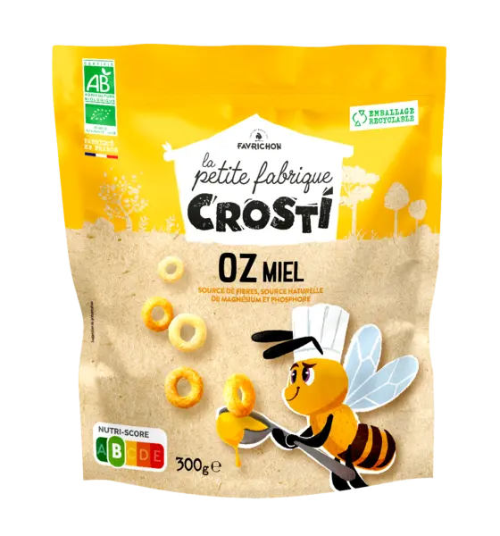 Ineluse expandate bio cu miere pentru copii, 300g, Crosti