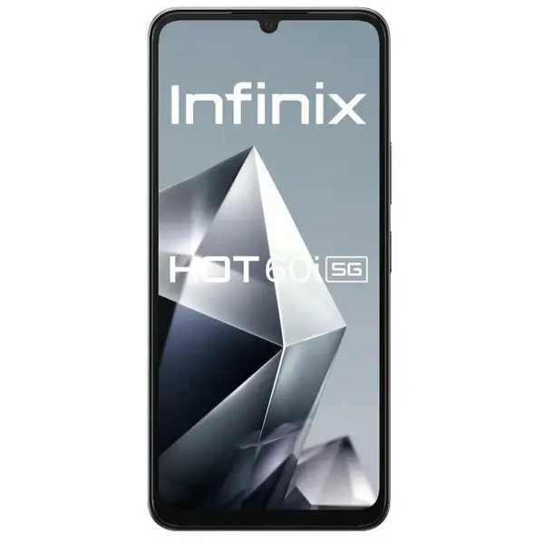 Infinix Telefon mobil INFINIX Hot 60i, ecran 6.75 inch, Dual Sim, 4GB RAM, 128GB, 5G, baterie 6000mAh, Android, Negru