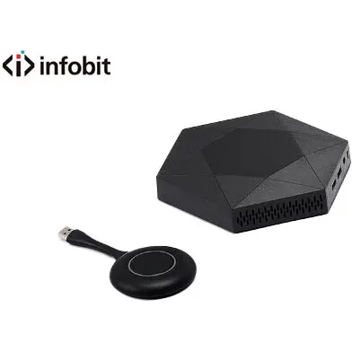 Infobit Receiver prezentare/colaborare wireless iShare 100 FULLHD, AirPlay,Miracast, TouchBack Control, Max 8 user, fara dongle