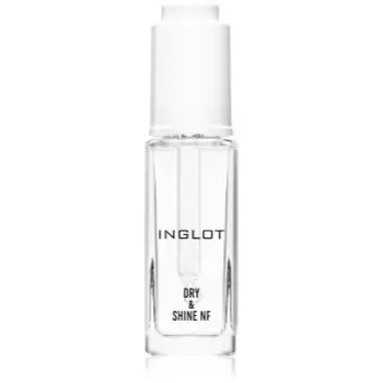 Inglot Dry & Shine NF top coat pentru unghii, pentru accelerarea uscării ojei pipeta