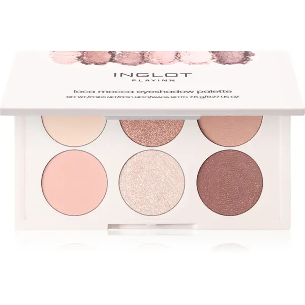 Inglot PlayInn Eyeshadow Palette paletă cu farduri de ochi culoare Loca Mocca 7.6 g