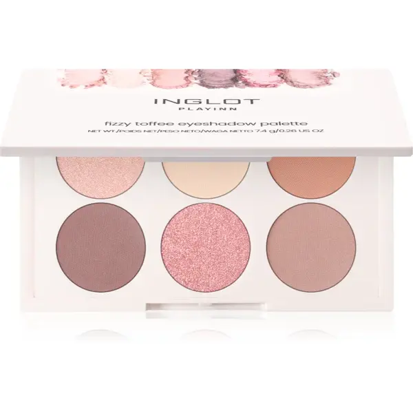 Inglot PlayInn Eyeshadow Palette paletă cu farduri de ochi culoare Fizzy Toffee 7.6 g