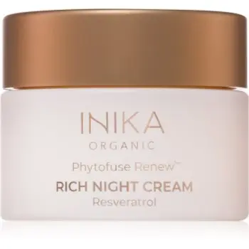 INIKA Organic Phytofuse Renew Rich Night Cream Crema de noapte anti-oxidanta