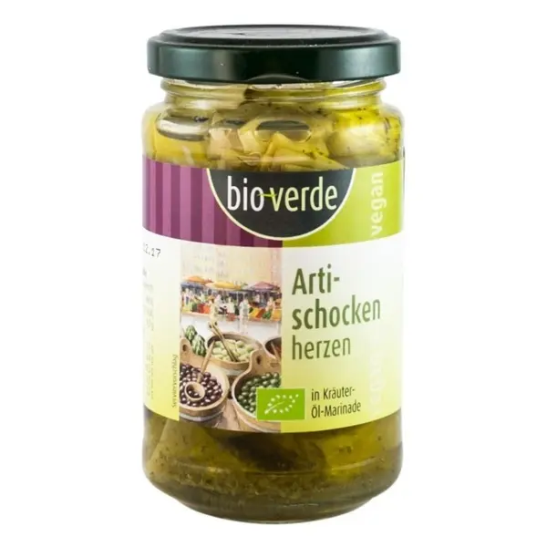 Inimi BIO de Anghinare, Marinate in Ulei si Verdeturi, 200 g