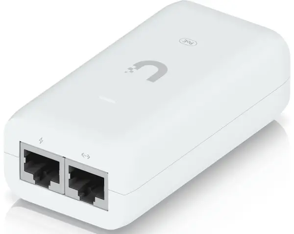 Injector PoE Ubiquiti U-POE-EU, 1 Gbps, 15 W, alb