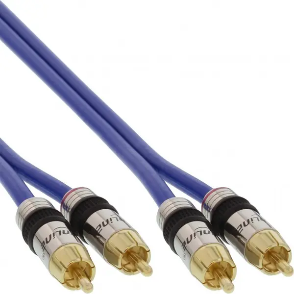 Inline Cablu audio Premium 2 x RCA la 2 x RCA T-T 25m, InLine IL89725P