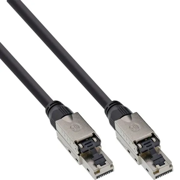 Inline Cablu de retea RJ45 UTP cat.6A LSOH 20m Negru, InLine 77820S