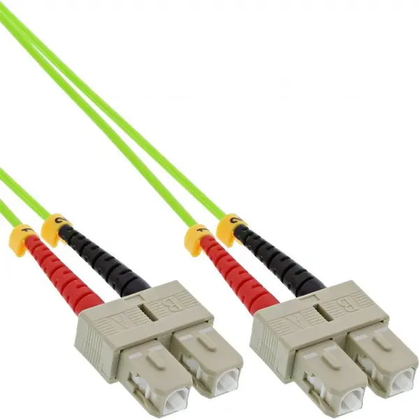 Inline Cablu fibra optica SC-SC Duplex OM5 15m, InLine IL83515Q
