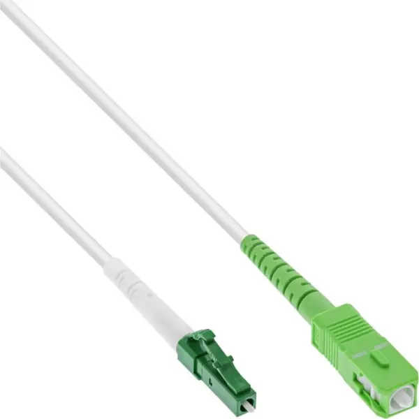 Inline Cablu fibra optica Simplex FTTH LC/APC la SC/APC OS2 30m, InLine IL88430