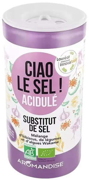 Înlocuitor de sare obișnuită, cu gust ușor acrișor, 70 g, Aromandise