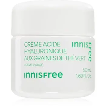 innisfree Green Tea Seed Hyaluronic Cream crema de fata hidratanta cu efect calmant