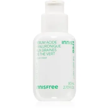 innisfree Green Tea Seed Hyaluronic Serum ser facial calmant pentru luminozitate si hidratare