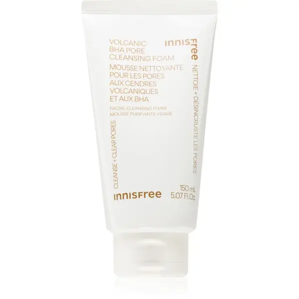 innisfree Volcanic BHA Pore Cleansing Foam demachiant spumant delicat pentru netezirea pielii si inchiderea porilor 150 ml