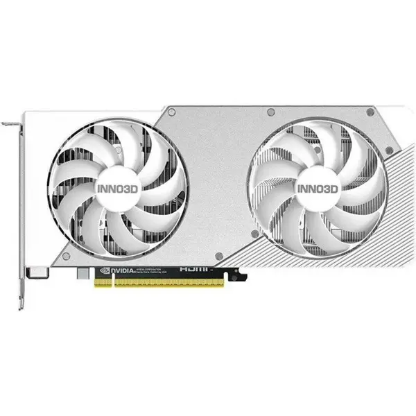 INNO3D Placa video INNO3D NVIDIA GeForce RTX 5060 Twin X2 OC, 8 GB GDDR7, 128-bit DLSS 4.0, Alb