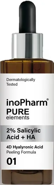 InoPharm Peeling facial cu acid salicilic și hialuronic, 30 ml