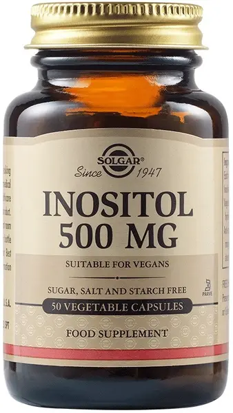 Inositol, 500 mg, 50 capsule vegetale, Solgar