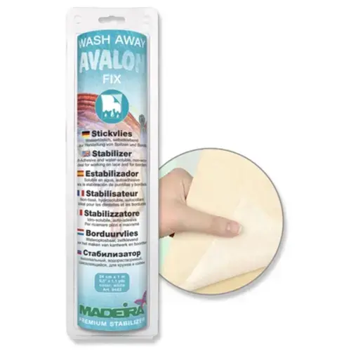 Insertie broderie hidrosolubila Avalon Fix Film autocolant 0,24 x 1m, Madeira 9443