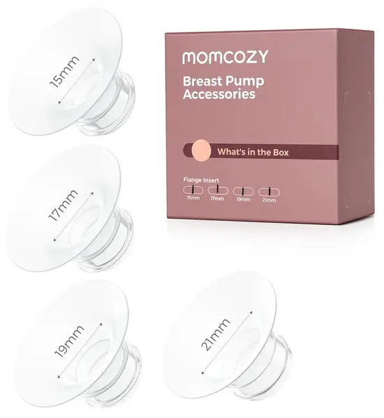 Inserție pentru flanșă Momcozy – M5/M6/M9, 15/17/19/21 mm, 4 bucăți