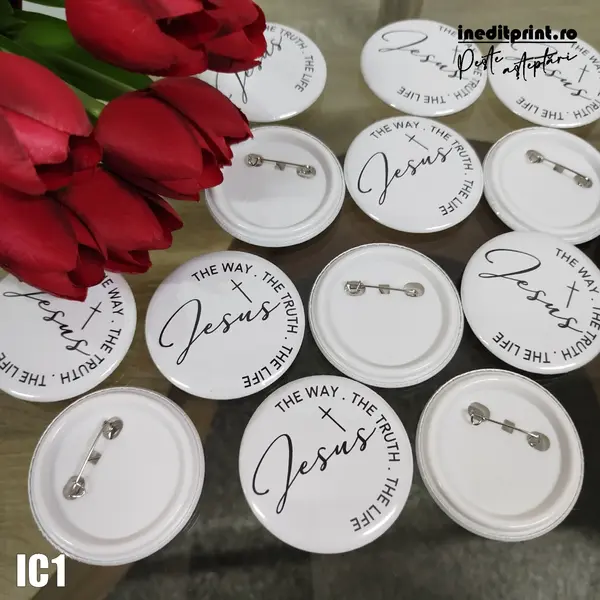 Insigne personalizate cu diametru 58 mm IC1 Clips