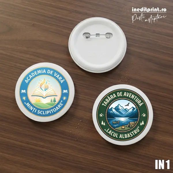 Insigne personalizate pentru tabara IN1 Ac