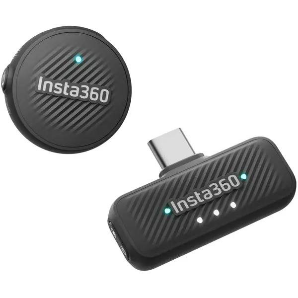 INSTA360 Microfon wireless Insta360 Mic Air, captare audio omnidirectionala, 7,9g, Negru