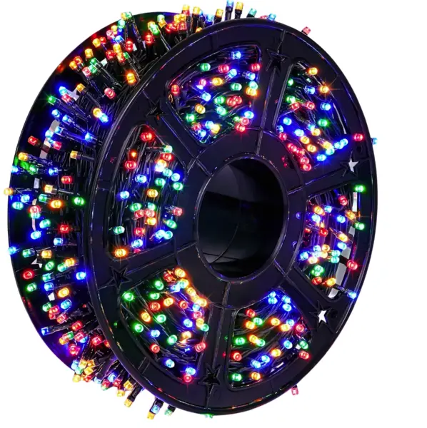 Instalatie de Craciun tip Rola interior sau exterior rezistenta 100m 500LED MULTICOLOR