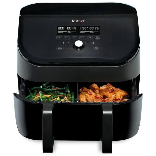 Instant Pot Friteuza cu aer cald InstantPot Frit Vortex Plus VersaZone, 9 l, 1700 W, 6 programe, Control tactil, Negru