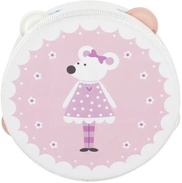 Instrument muzical din lemn Orange Tree Toys - Tamburină, mouse