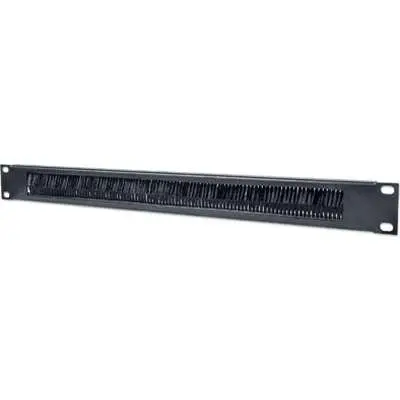 INTELLINET Panou Intrare Cabluri Intellinet, 1u Pentru Rack 19, Vopsea Antistatic, Otel 1.5mm, Perii Ghidaj 712767