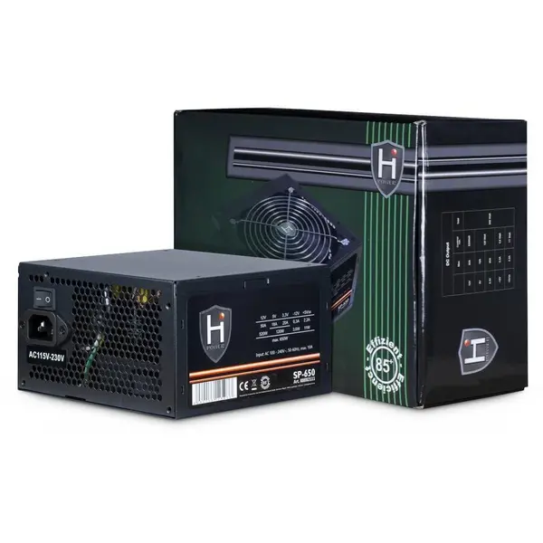 Inter-Tech Sursa alimentare Inter-Tech HiPower SP-650, 650 W, ATX, PFC activ, Negru