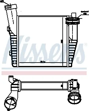 Intercooler AUDI Q7; PORSCHE CAYENNE; VW TOUAREG 2.5D-5.0D dupa 2002